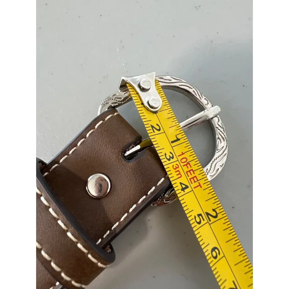 Nocona Southwestern Belt Kids Embroidered Pattern Brown Multi Bohemian Western
